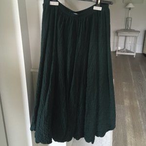 Jil Sander green wool skirt new without tags